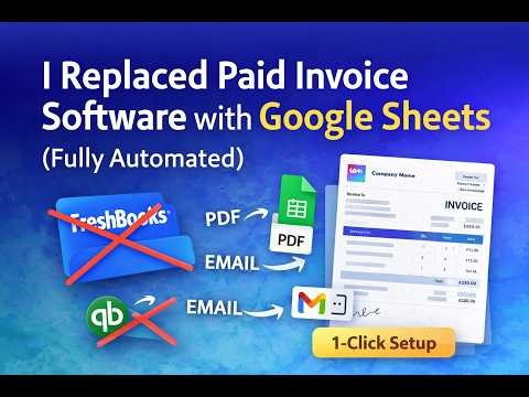 Professional Invoice System for Google Sheets | Google Apps Script