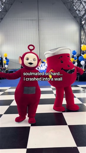 Teletubbies Costume Fun: No Walls Harmed!