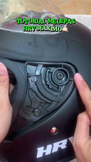 TUTORIAL MELEPAS KACA HRV MAXIMO #helmsni #helmviral #tutor #tutorials #tutorial #helmkeren #helmets