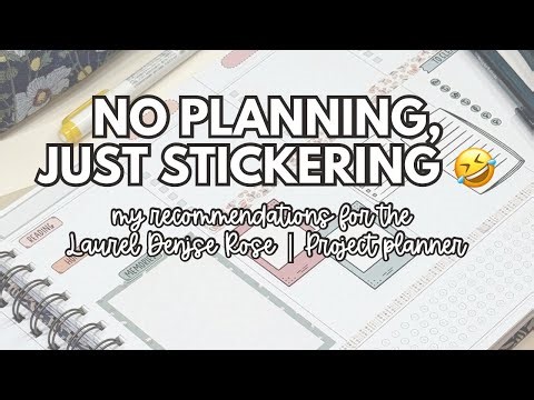 Laurel Denise sticker testing | Rose (Project) Planner