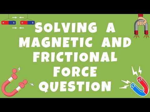 Solving a Magnetic and Frictional Force Question