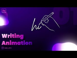 Writing Animation | After Effect | Motion graphics | AMV tutorial