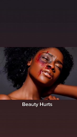 Beauty Hurts Model__ sfx makeup by me #blood #gore #makeup