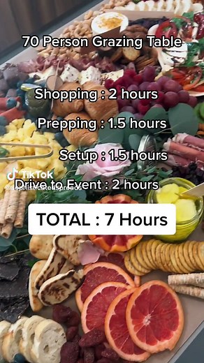 Impressive 70 Person Grazing Table Setup