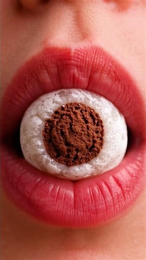Chocolate Mochi Ice Cream Soft ASMR Bite