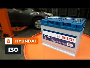 Starterbatterie bei HYUNDAI I30 CW wechseln [AUTODOC TUTORIAL]