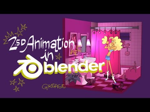 how I made this 2.5D scene in BLENDER