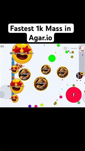 Fastest 1k Mass in Agar.io #4urpage #blowup#agario