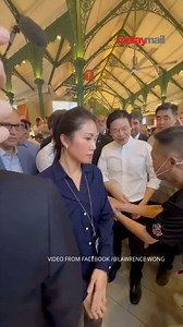 French President Emmanuel Macron and Singapore Prime Minister Lawrence Wong mingled with crowds at the bustling Lau Pa Sat food centre last night, marking the start of Macron’s two-day state visit to the city-state. | Malay Mail