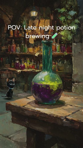 Midnight Alchemy Lab 🧪 Lofi for Focus & Study #Shorts