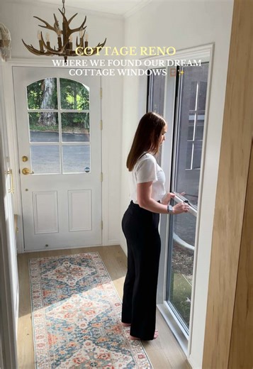 Replying to @doochyy If you’ve been wondering where our cottage windows and doors are from, you’re not alone 🚪✨ We spent months finding the windows to match our country cottage reno, and I’m so glad we went with the place we did. They were so affordable and the quality is great. #cottagerenovation#homerenovation#windows#cottage#renovationseries