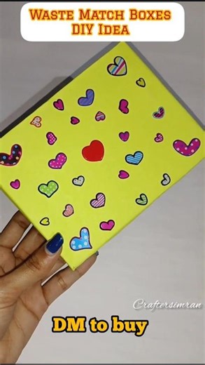 😱Waste Matchboxes DIY Idea✨💡#diy #craftersimran #ordernow #tabledecor #organizer #wastematerialcraft