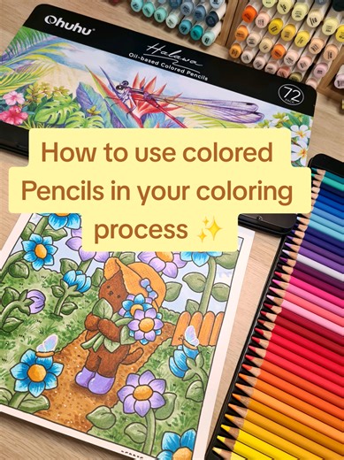 Enhance Your Coloring with Colored Pencils and Markers