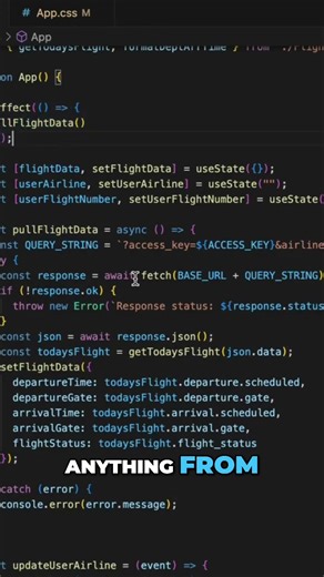 Build a Flight Tracker App: Add a Button to Fetch Flight Data!