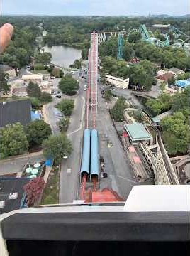 Steel Force Hyper Coaster Front Row POV #dorneypark