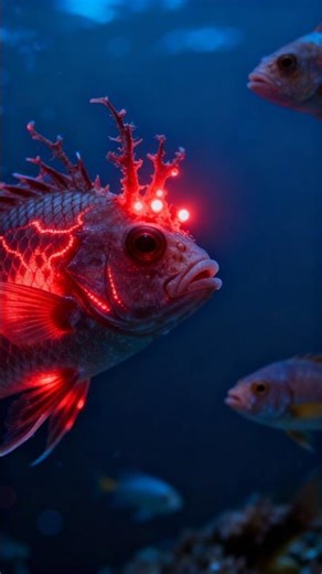 The Deep-Sea Dragon That Glows Red 🔴🐟