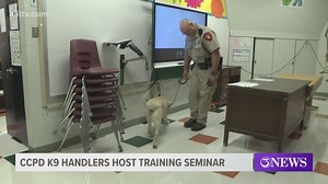 Law enforcement K-9 handlers take part in training seminar