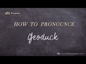 How to Pronounce Geoduck (Real Life Examples!)