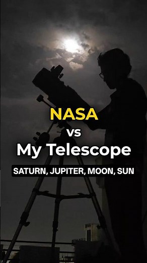 NASA Vs My Telescope 🔭 Saturn, Jupiter, Moon & Sun Through Celestron Astromaster 114eq Telescope