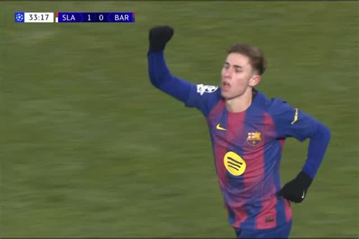 Bigben sports arena on Instagram: "𝗚𝗢𝗔𝗔𝗔𝗟 ⚽🔥 🇪🇸 Slavia 1–1 Barcelona BARCELONA STRIKE BACK! Scenes as Barça pull level in style 💥 #FCBarcelona #UCL #GoalVideo #Football"