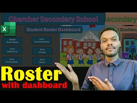 Student Roster with Dashboard in Excel | የተማሪዎች ሮስተር #በአማርኛ