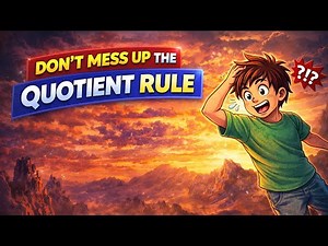 Quotient Rule Explained - Calculus