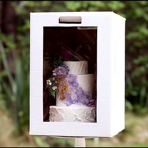 Learn to make quick and inexpensive cake boxed over on my blog, link in bio. . . . #cakebox #caketutorial #customcakebox #cakebusiness #cakedecorating | Shani's Sweet Creations