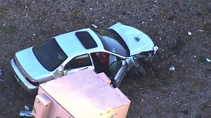 Alamo police search for suspected Home Depot shoplifter after crash