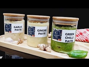 How to store Ginger Garlic paste and Green chilli paste | My Perfect Plate