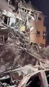Tel Aviv is digging through collapsed buildings after Iranian missiles.
