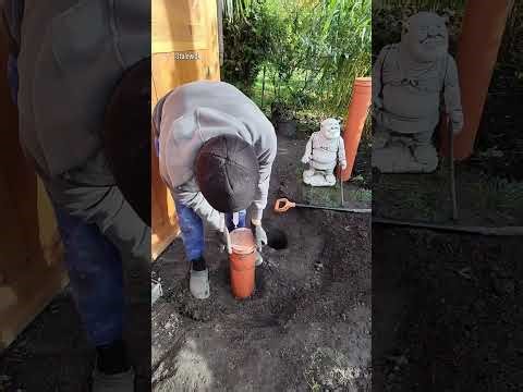 Vertical drainage.❇️ Pipe 160 mm, hand drill.