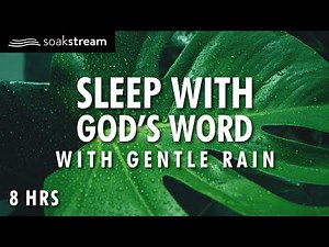 Bible Verses with Rain for Sleep and Meditation - NO MUSIC (MALE VOICE)