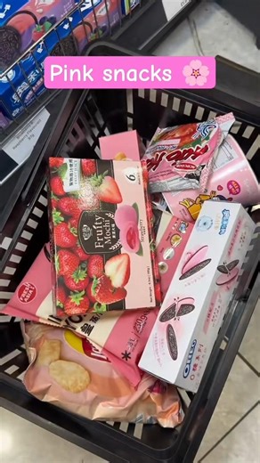 Pink Snacks Collection 💖🍬 Convenience Store Aesthetic Haul #Shorts