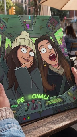 Custom R and M Family Portrait, Cartoon Portrait From Photo, Rnm Portrait, Boyfriend Gift, Custom Couple Valentines Day Gift - Etsy UK