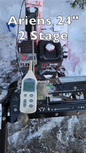 Electric vs Gas - Noise Levels (dB Meter) #snowblower
