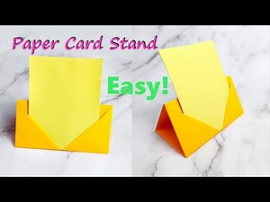 How to Make a Paper Card Stand / Photo Stand | Easy Origami DIY