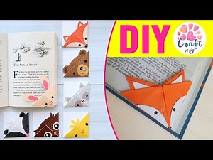 Easy bookmark fox | Origami paper craft DIY