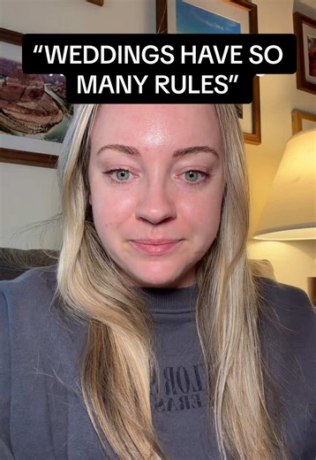 “weddings have so many rules!” and like yes well they’re not every day events so of course they have different standards, but often times those “rules” are just basic manners 🫠 but hey if you don’t want to abide by those rules, you don’t have to go! #dresscode #etiquette #weddingetiquette #weddingguet