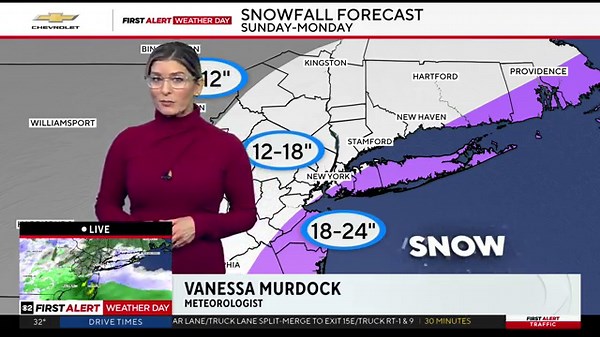First Alert Weather: Nor'easter update and top 10 NYC snowstorms - 2.22.26