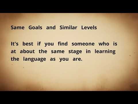 Language Partners: Practice Makes Perfect Together