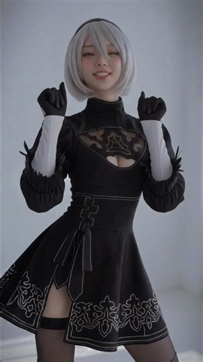 2B Comes to Life! ⚔️🔥 Kyekyughee's NieR: Automata Cosplay is Absolutely Stunning #anime #shorts