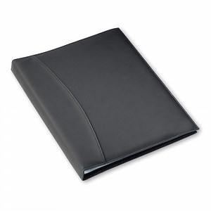 [Hot Item] A4 Leather Conference Compendium Document Folder with Plastic Sleeve