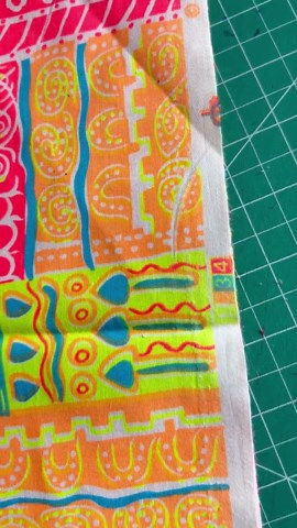 Vintage Ocean Pacific Fabric - Neon Tribal Geometric Print - 1/3 Yard - Etsy