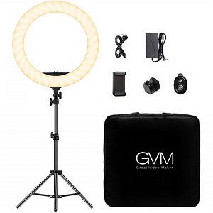 GVM-18S 55W High Power Bi-Color LED Ring Light Kit (18")