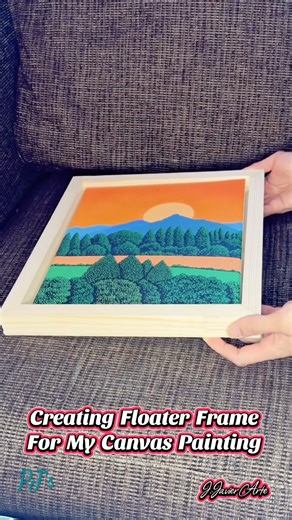 Creating Floater Frame For Canvas Painting #art #artdisplay #painting #frame #painting #artist #arte
