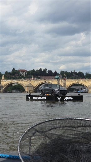 CUPRA built a Padel court ON the Vltava river in Prague – and floated the new Raval next to it ⚡🎾