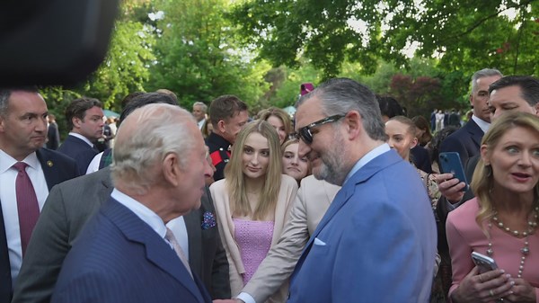 King Charles meets Senator Ted Cruz