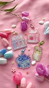 74K views · 8.7K reactions | ASMR reveal of our 4 newest keychains~ These 4 new designs are launching soon as part of our Black Friday drop! Mark your calendars - November 24th at 11AM CT! 曆 . . . #cutestationery #stationeryshop #kawaiiart #stationery #stationeryaddict #keychains #acrylickeychains | Unicorn Eclipse | Facebook