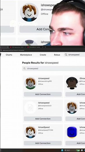 They finally found IShowSpeed's secret Roblox username! 🤫 ‪@IShowSpeed‬ #funny #gaming #trending