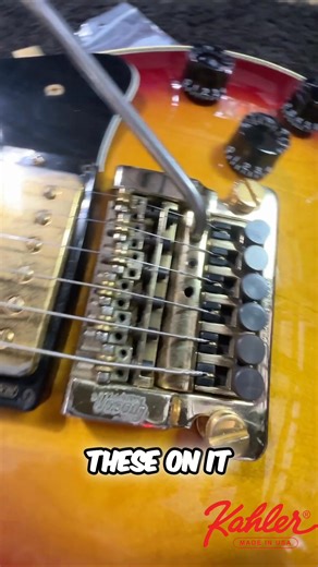 We're setting up a 1985 Gibson Les Paul Custom with an old school string lock and a rare Kahler tremolo. We will explore differences and setup tips for the original saddles, applicable to the Flyer model too. #GibsonLesPaul #GuitarSetup #KahlerTremolo #VintageGuitar #GuitarTech #LesPaulCustom #GuitarMods #GuitarRepair #GuitarMaintenance #GuitarDIY | Kahler Guitar and Bass Bridges